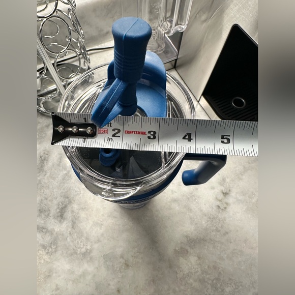 HydraFlow Capri Blue Floral 40oz Triple Wall Vacuum Insulated Tumbler - Picture 7 of 11